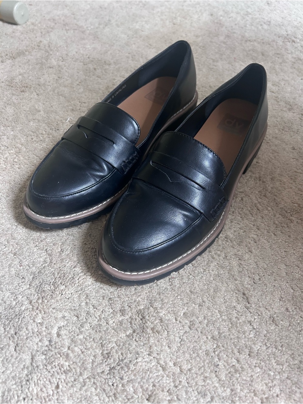 Dolce Vita Black Penny Loafers 9